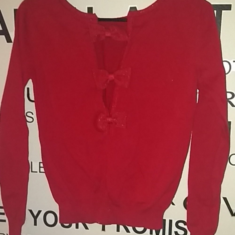 Bow Back sweater.